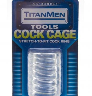 Doc Johnson Titanmen Tools Cock Cage Clear
