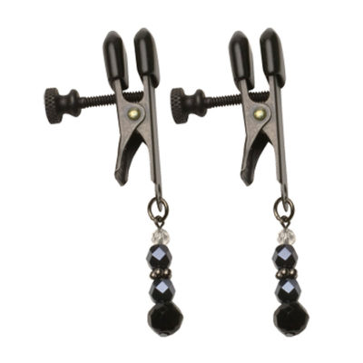 Spartacus Adjustable Broad Tip Black Beaded Clamps SPF-114