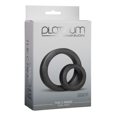 Doc Johnson Platinum Silicone The C-Ring Charcoal