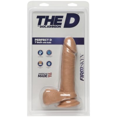 Doc Johnson The D™ Perfect D FirmSkyn™ 7" with Balls