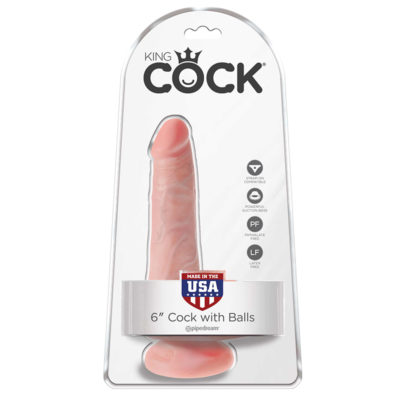 Pipedream Products King Cock 6” Cock with Balls