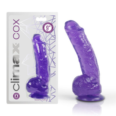 Topco Sales Climax Cox 9” Colossal Cock Naughty Purple