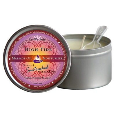 Earthly Body 6.8 oz. Round Tin Massage Candle High Tide