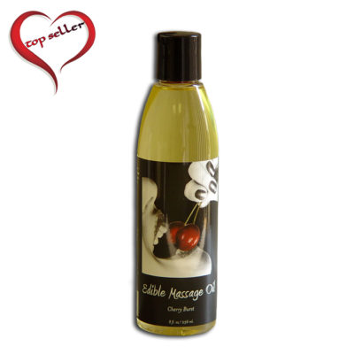 Earthly Body 8 oz. Edible Massage Oil Cherry