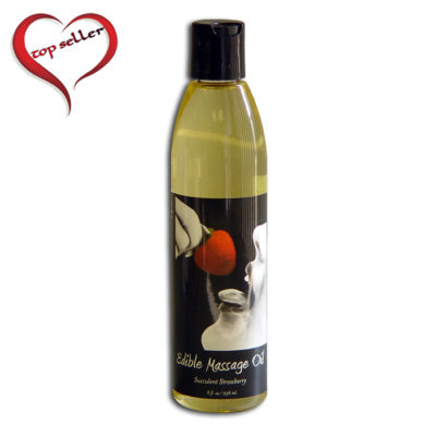 Earthly Body 8 oz. Edible Massage Oil Strawberry