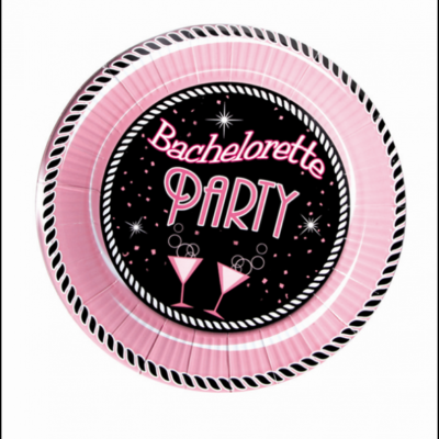 Hott Products 7” Bachelorette Party Plate Medium Size - Pack of 10