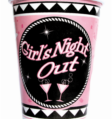 Hott Products 12 oz. Girls Night Out Party Cups - Pack of 10