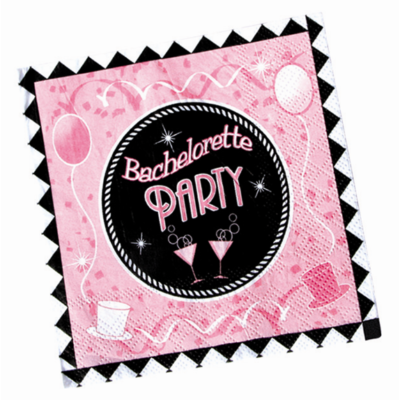 Hott Products 10” Bachelorette Party Napkins - Pack of 10