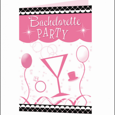 Hott Products Bachelorette Party Invitation Cards 10 Pack