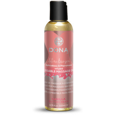 System JO Dona Kissable Massage Oil 3.75 oz Vanilla Buttercream