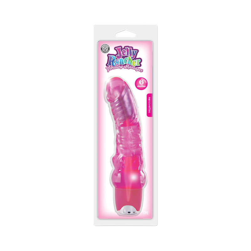 NS Novelties Jelly Rancher Vibrating Massagers 6 inch Pink