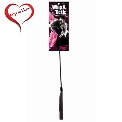 Sex and Mischief Whip & Tickler Black/White