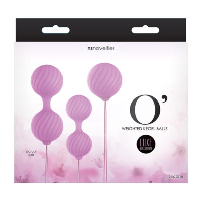 NS Novelties Luxe O' Weighted Kegel Balls Pink