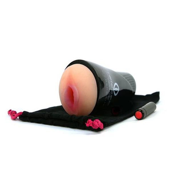 Topco Sales CyberSkin® Release™ Deep Pussy Stroker Vibrating Flesh - Image 3