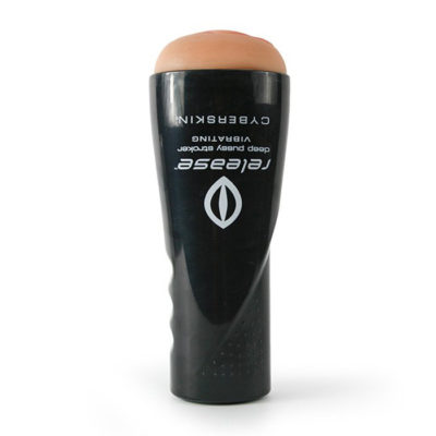 CyberSkin® Release™ Deep Pussy Stroker Vibrating Flesh