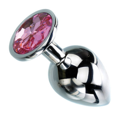 Medium Pink Gem Anal Plug - Adam & Eve