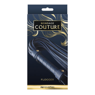 NS Novelties Bondage Couture Flogger -  Blue