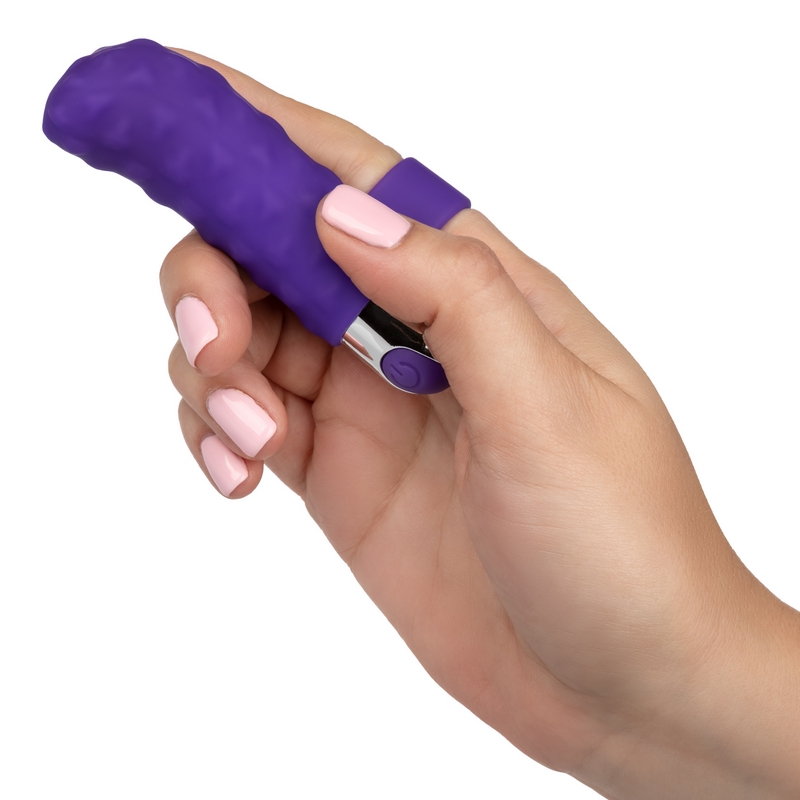 California Exotics Intimate Play Rechareable Finger Teaser - Purple - Image 6