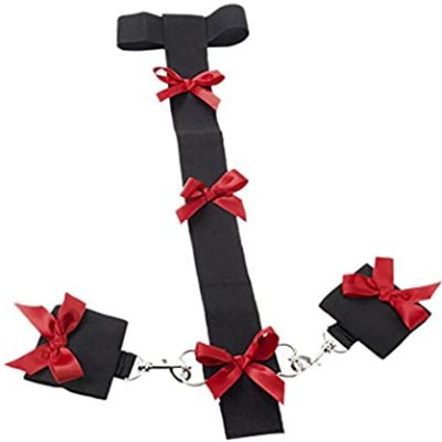 California Exotic Novelties Tantric Binding Love Collar and Cuffs, Black