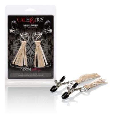 California Exotics Playful Tassels Nipple Clamps Gold