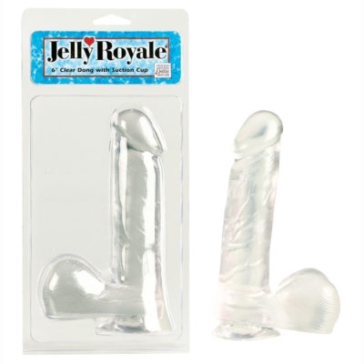 Jelly Royale with Suction Cup 6” Clear