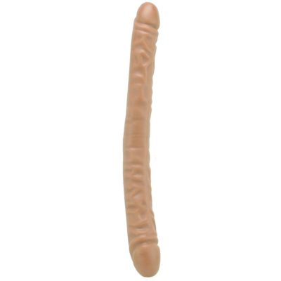 Dr. Skin 18" Double Ended Dildo - Mocha